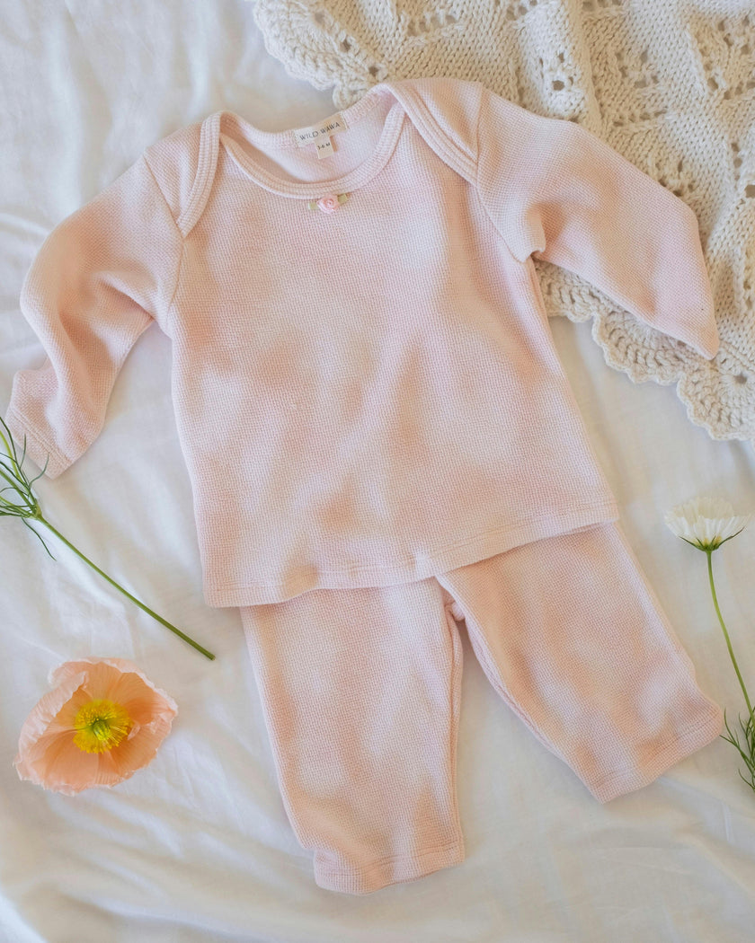 Tie-dye Set in Baby Pink