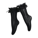 Heart Lace Ribbon Socks