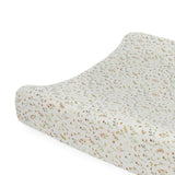 Organic Cotton Muslin Changing Pad Cover - Floral Field