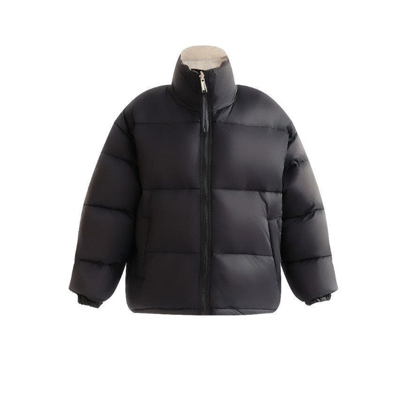 Black Quilted Puffer Jacket