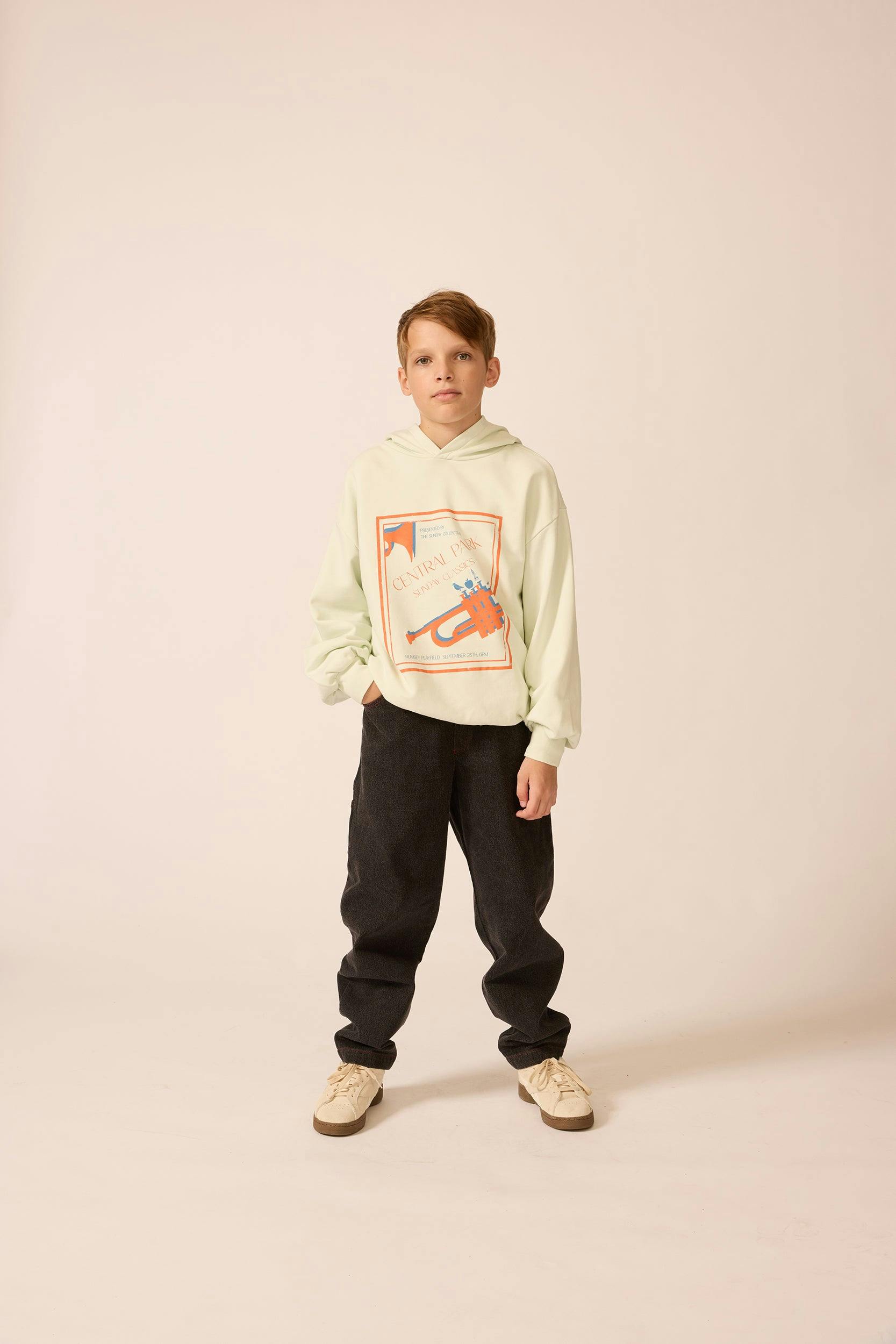 Organic Weekend Hoodie in Blue Haze
