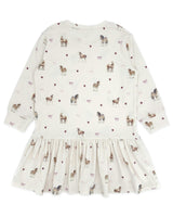 Jules Horse Hacci Dress - Ivory