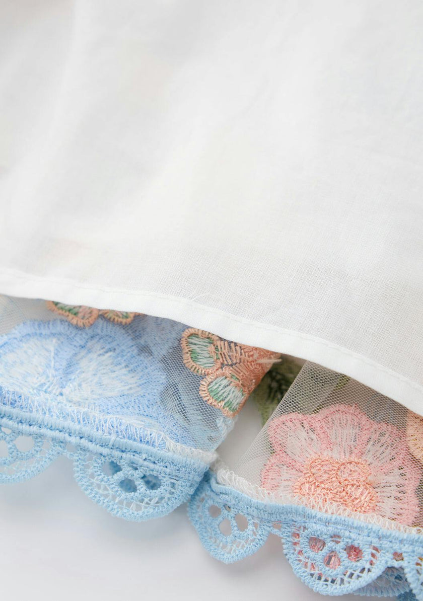 Rosalie Embroidery Mini Dress
