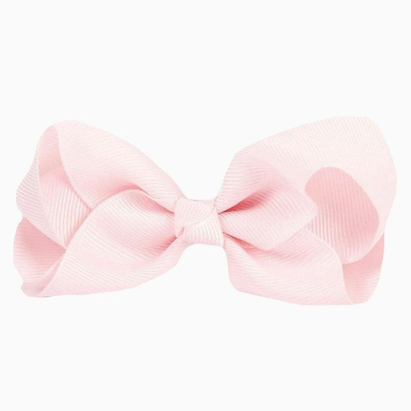 Extra Large Bow Hair Clip in Powder Pink