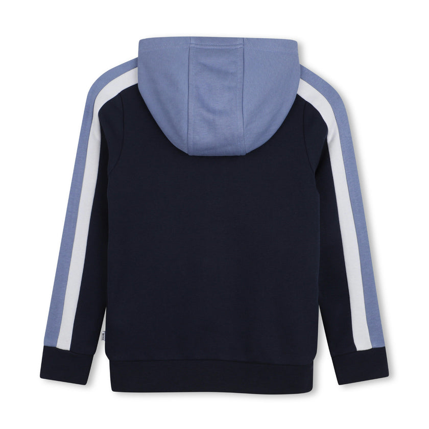Navy & Blue Color-Block Tracksuit