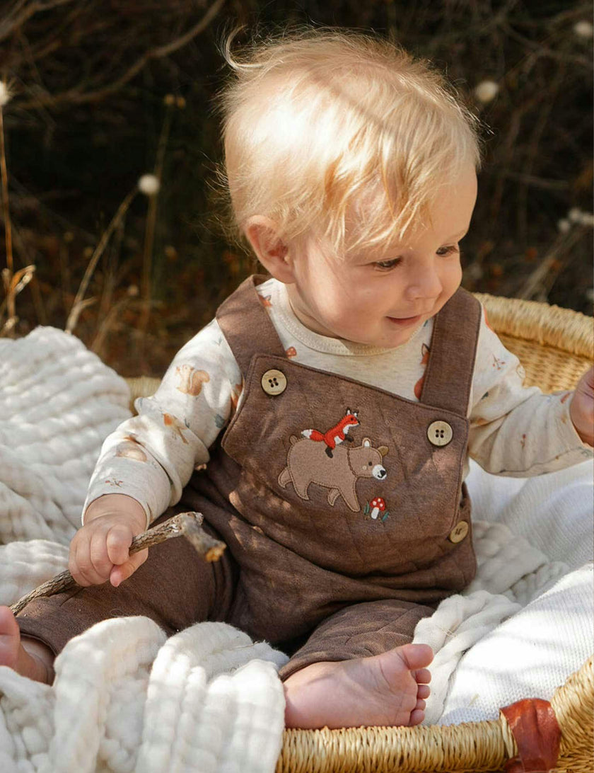 Quilted Overall Oak Melange