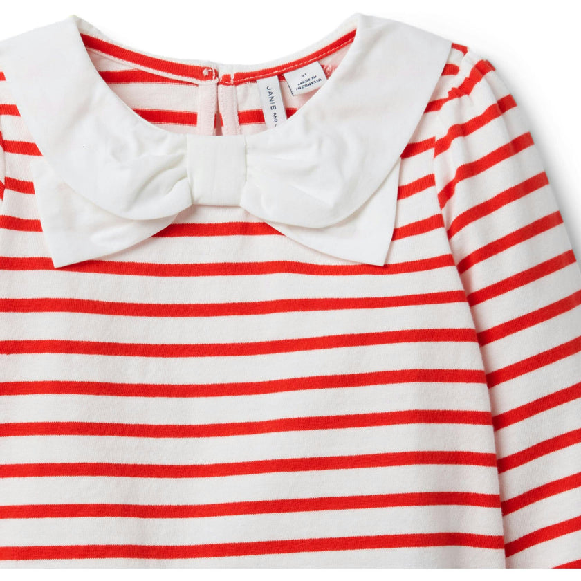 Striped Bow Top