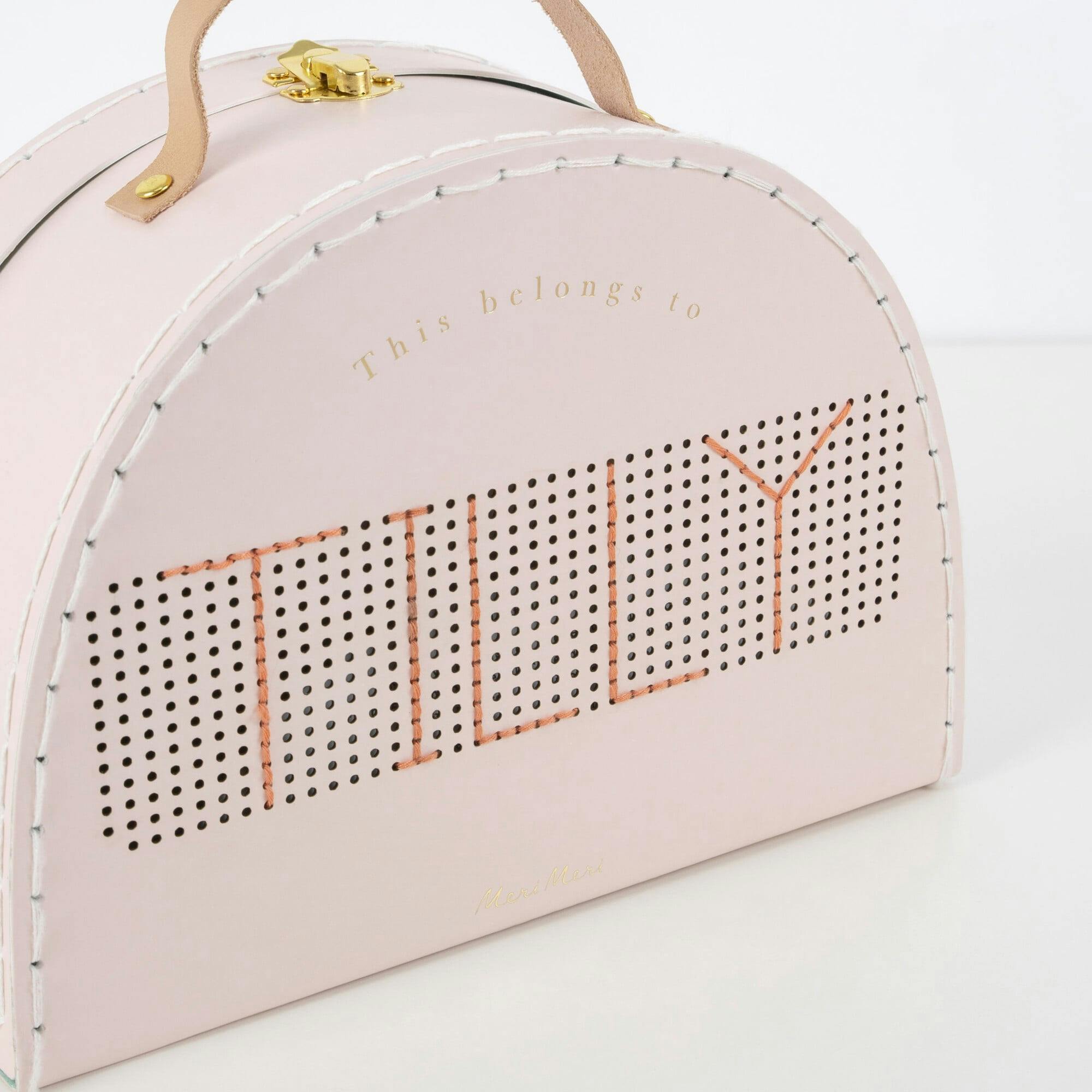 Flower Embroidery Suitcase Kit