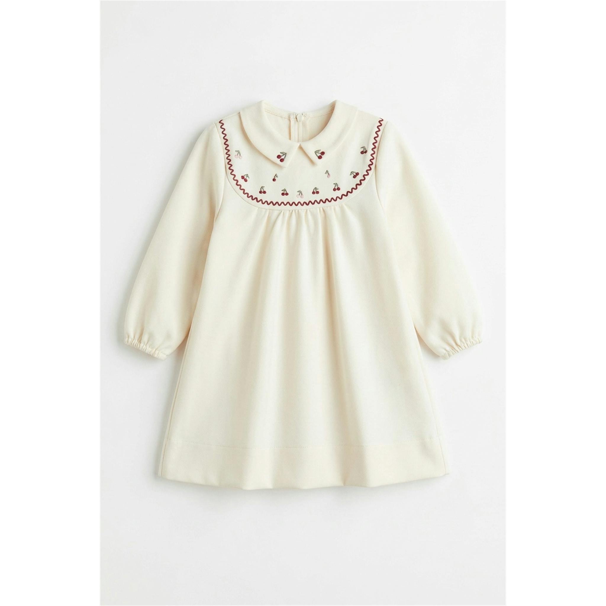 Cherry Embroidered Dress