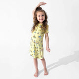 Teddy Picnic Girls' Short Sleeve Dress
