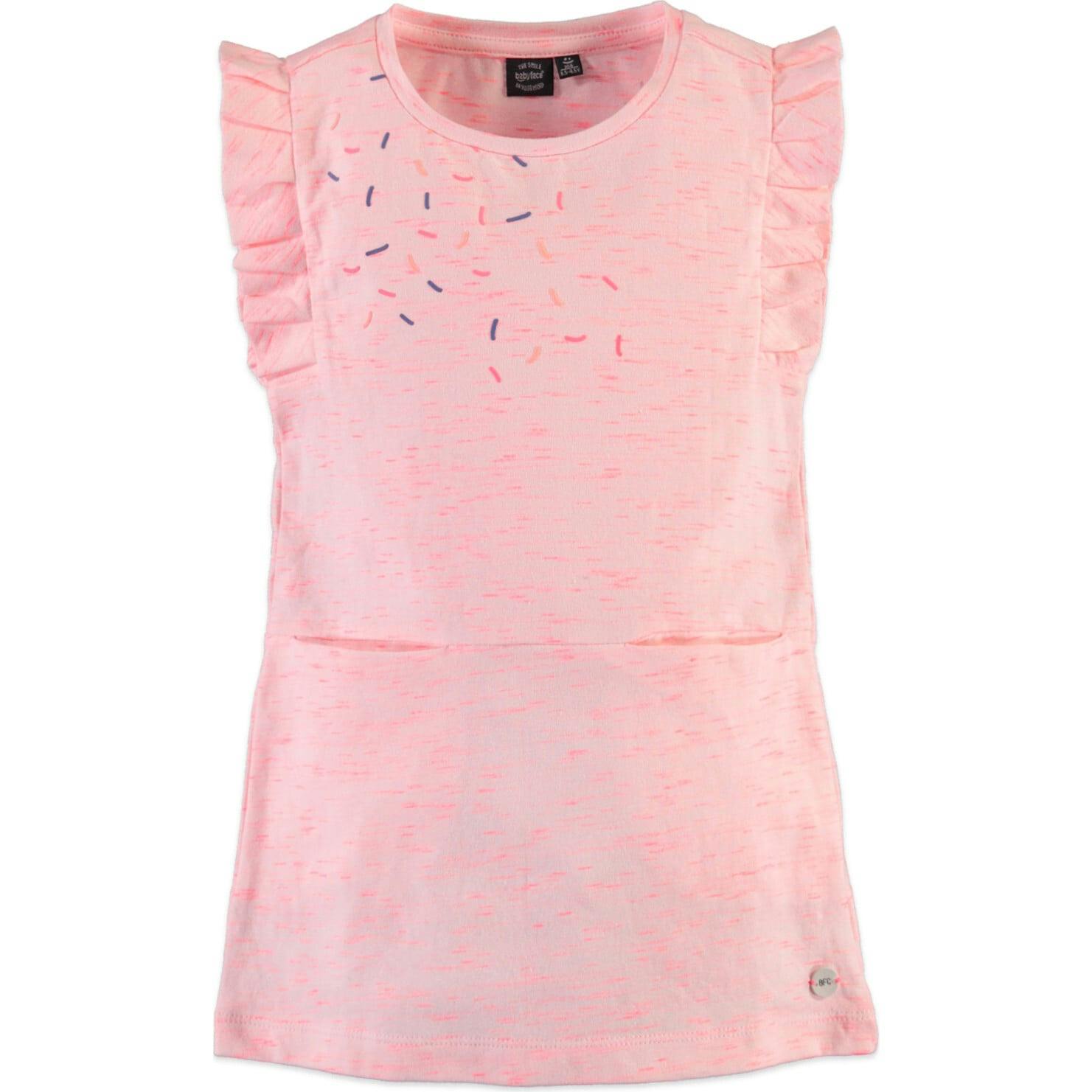 Short Ruffled Cap Sleeve Dress