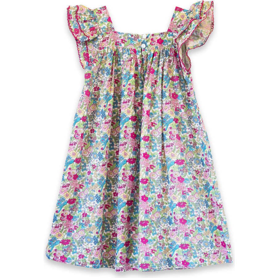Girls Everly Square Neck Dress | Berry Grove