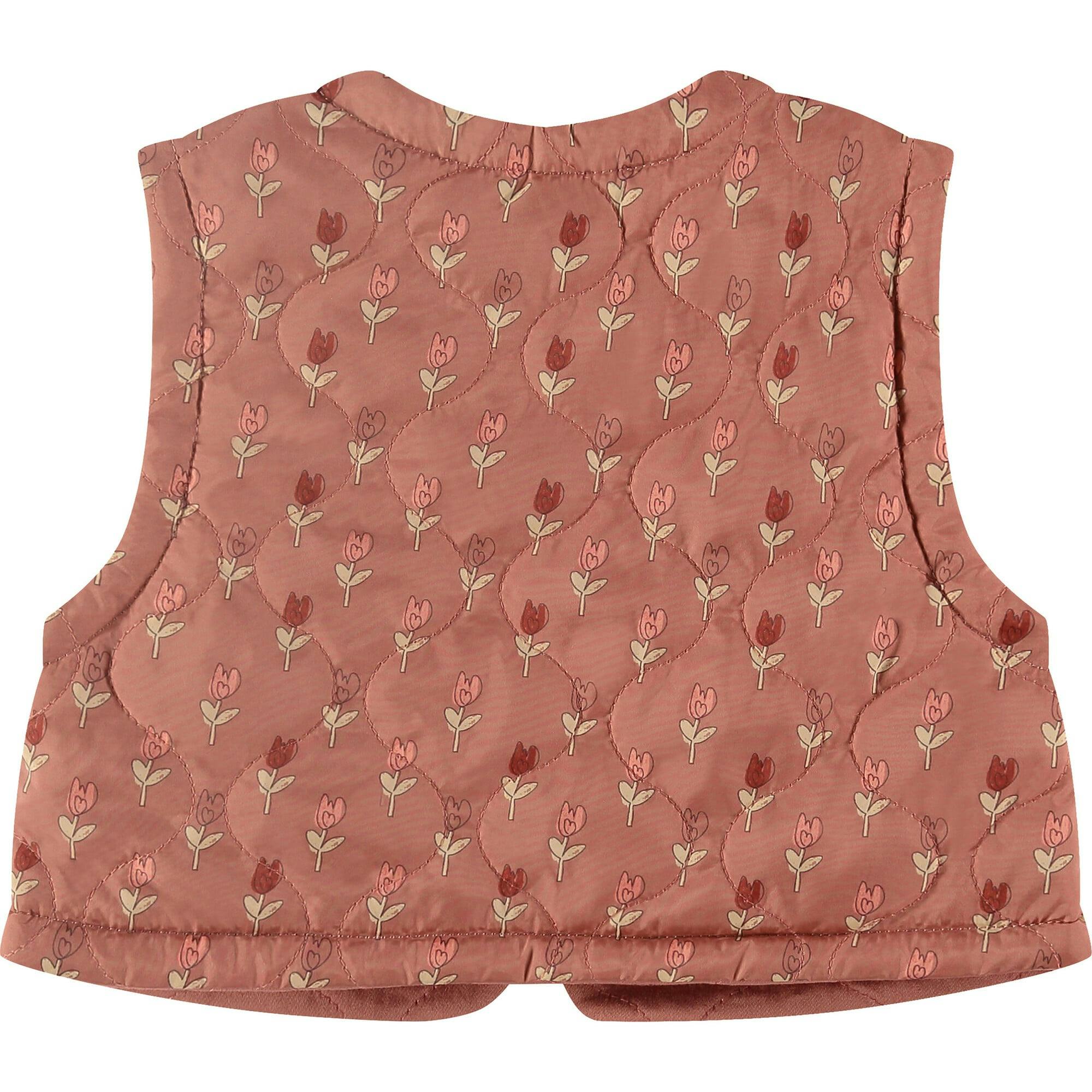 Floral Print Sleeveless Vest