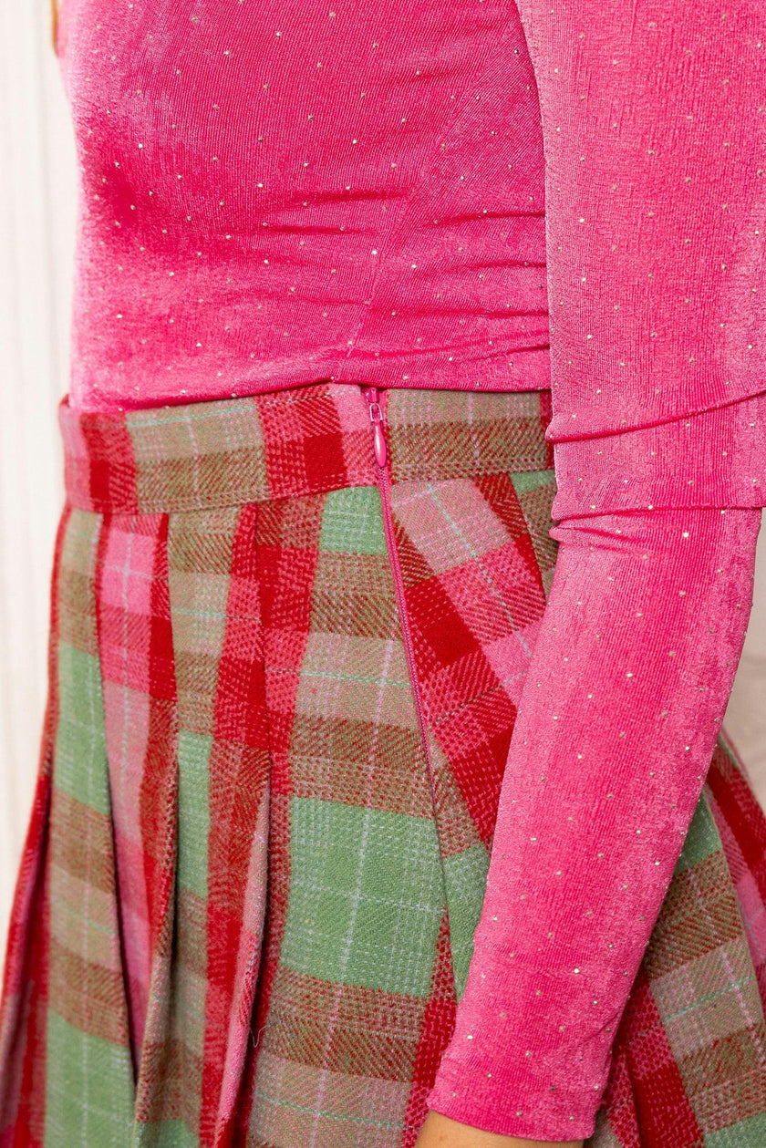 Marren Skirt in Rosewood Tartan