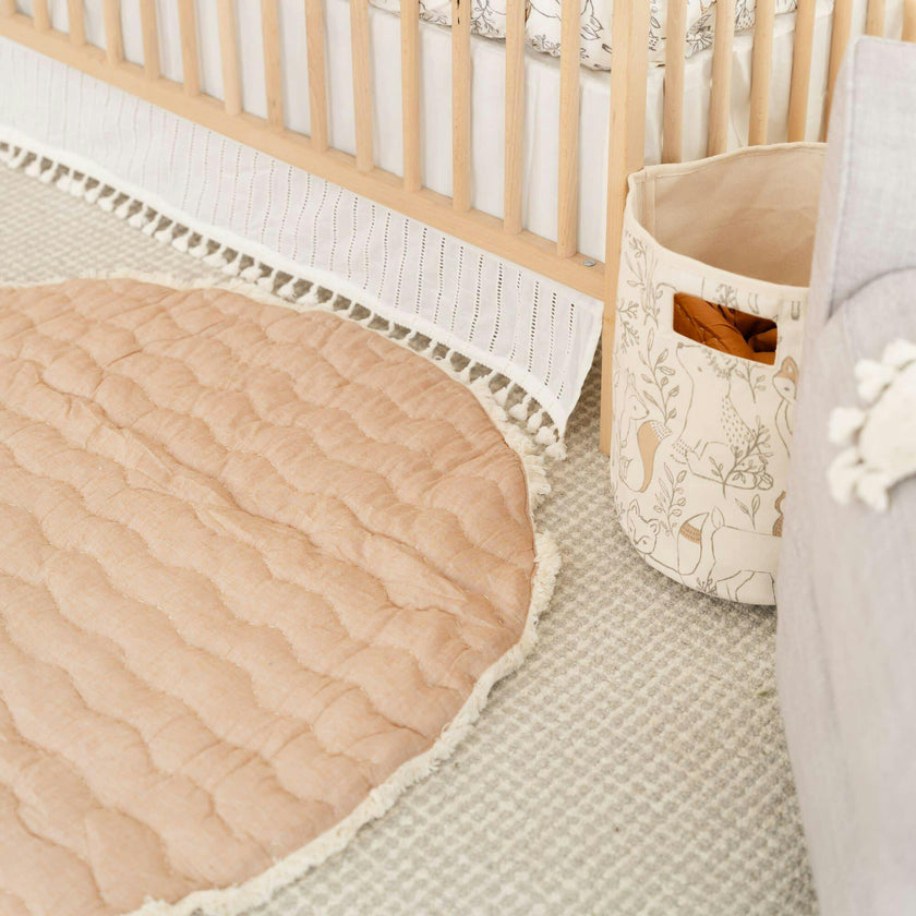 Ezra Quilted Baby Play Mat (Woodland Animal)