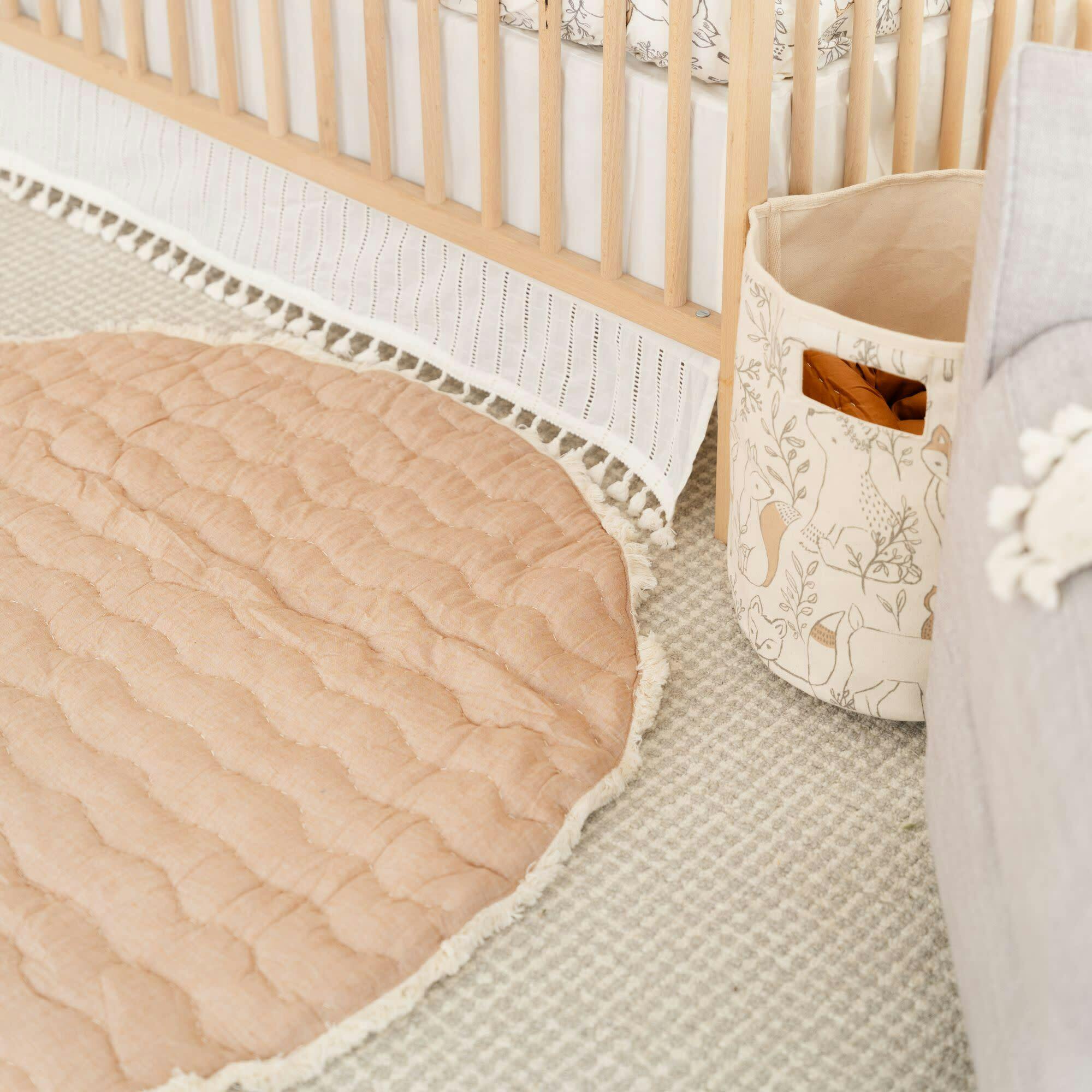 Ezra Quilted Baby Play Mat (Woodland Animal)