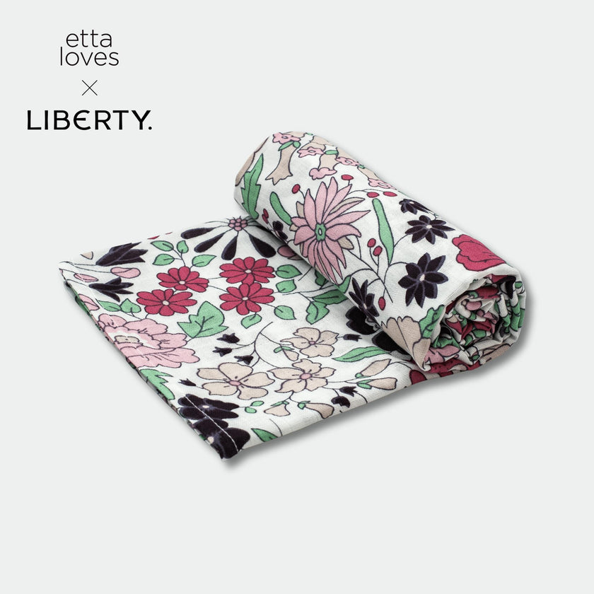 ETTA LOVES x LIBERTY – Sensory XL Muslin Swaddle - 5-12 months