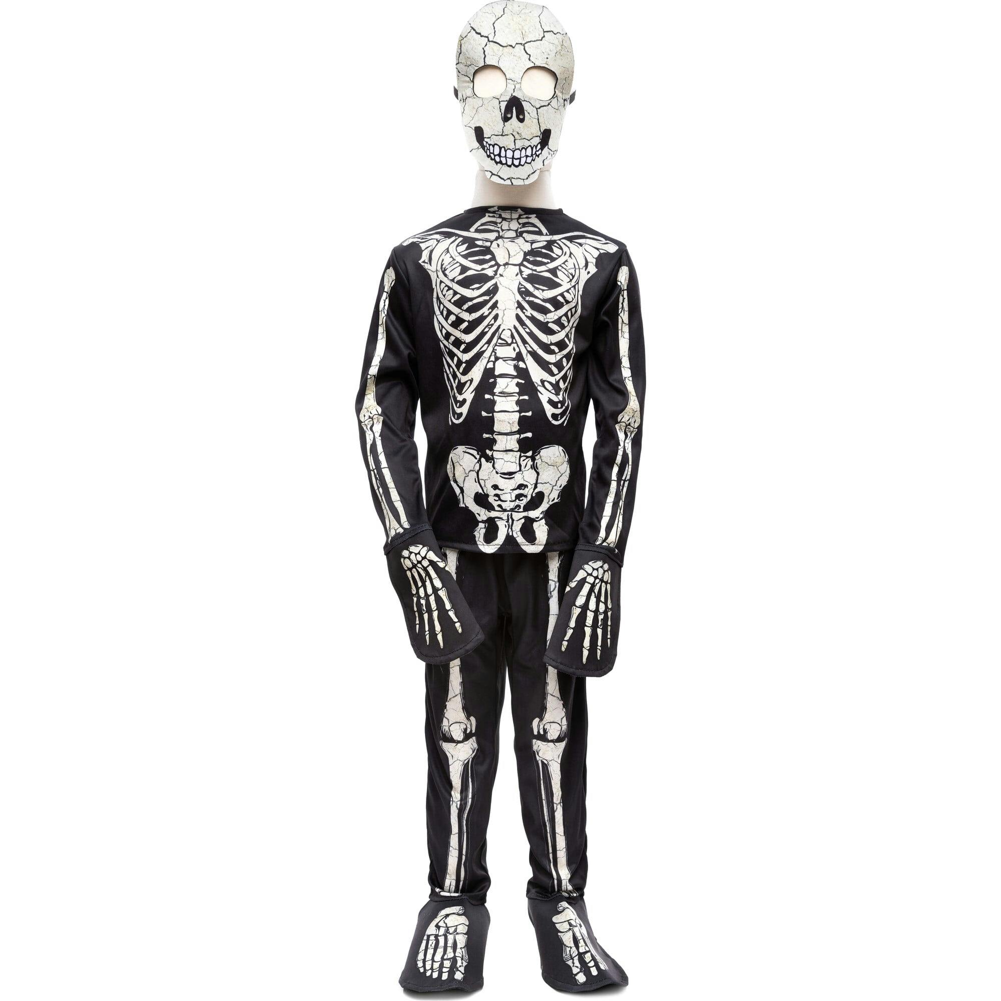 Glow in the Dark Skeleton Shirt, Pants & Mask