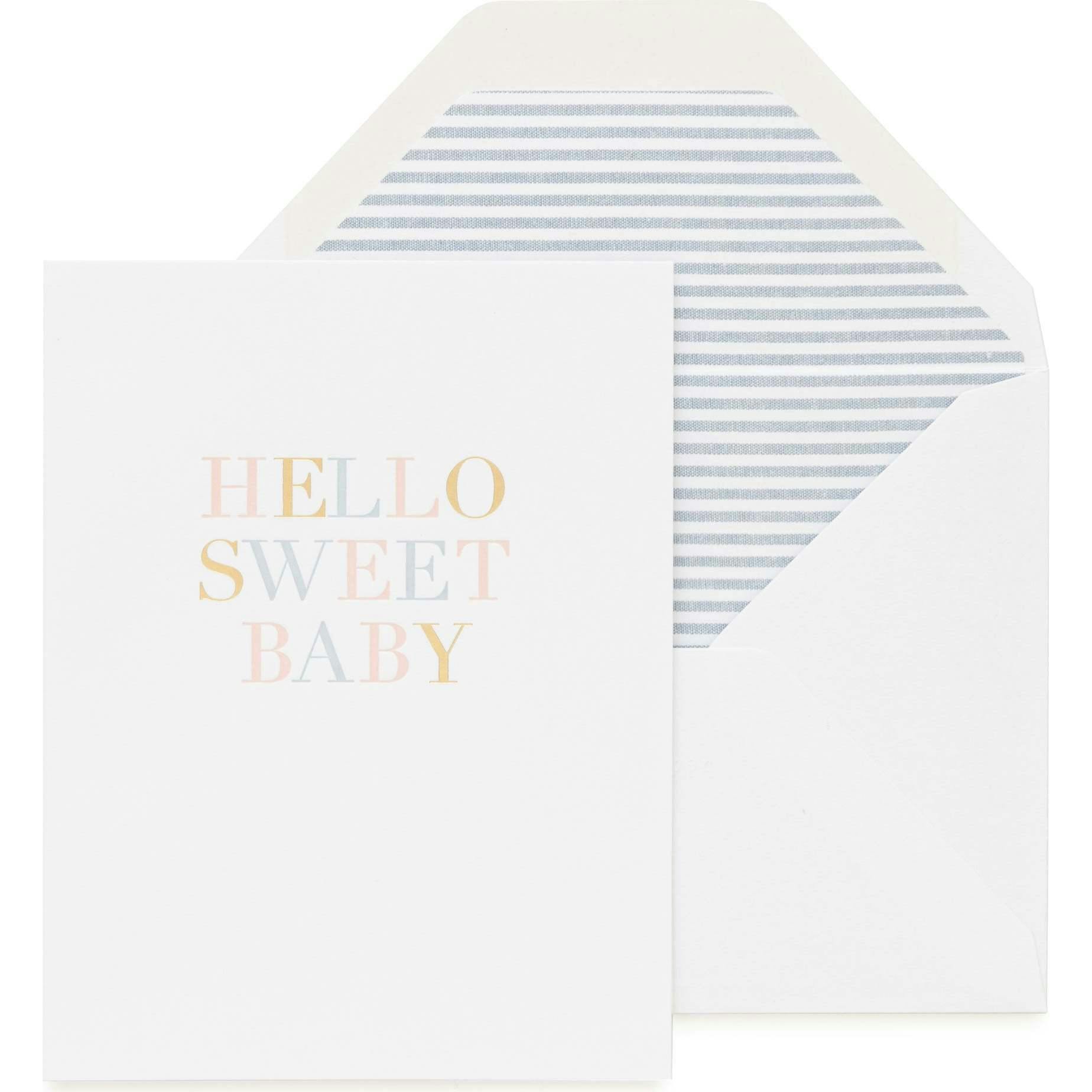 Hello Sweet Baby Card