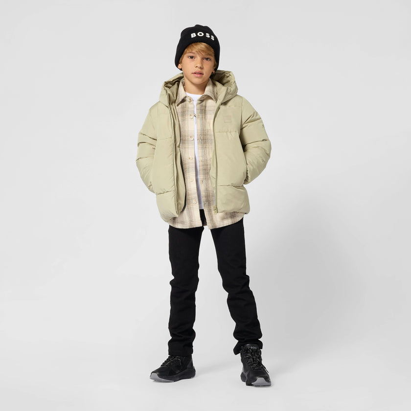 Olive Green Puffer Jacket