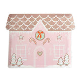 Baking Spirits Bright Pink Gingerbread House Large Plates