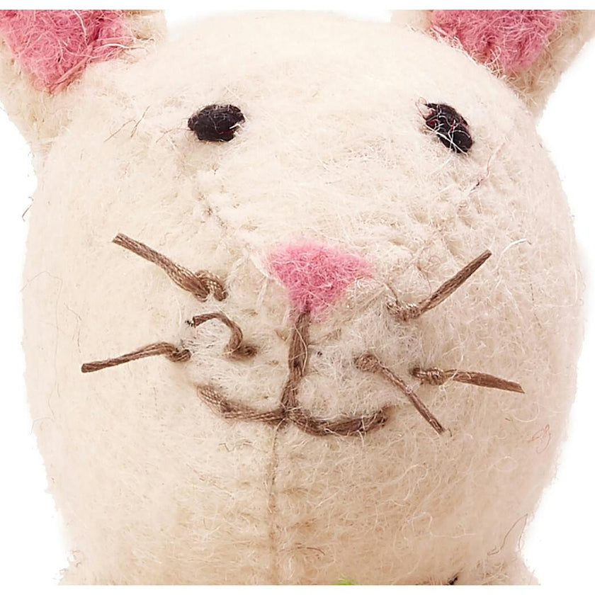 Easter Bunny Hand Felted Wool