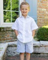 Stripe Linen-Look Short