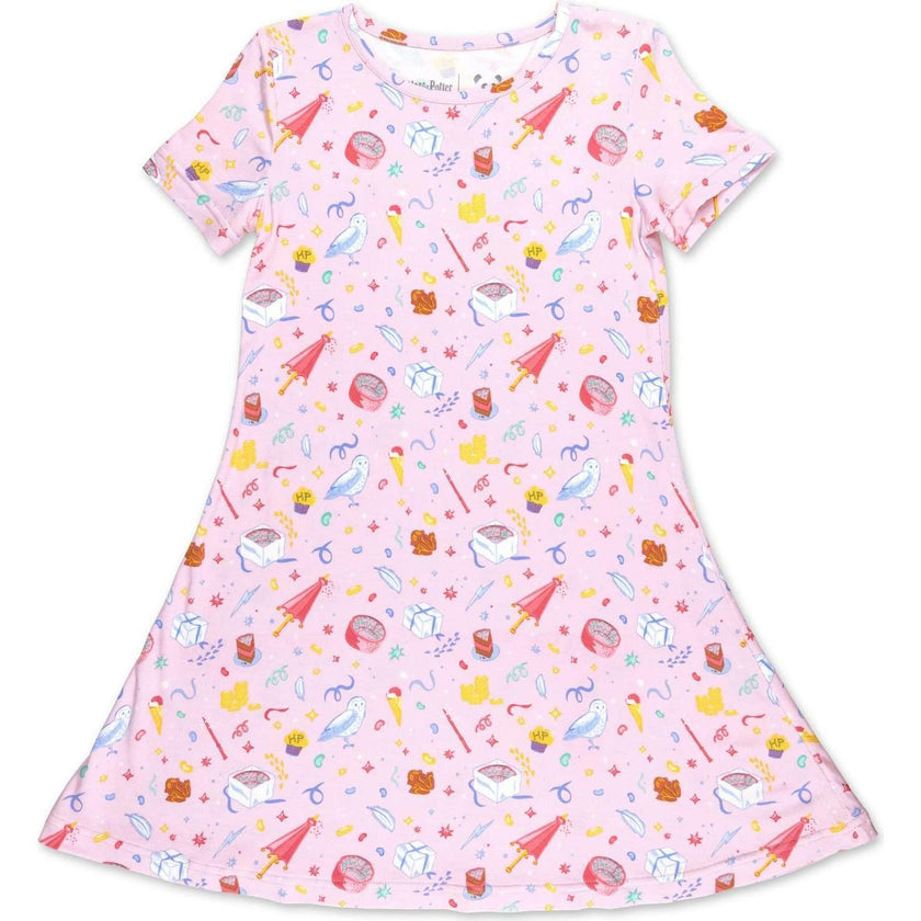 Happee Birthdae Harry Bamboo Girls' Short Sleeve Dress