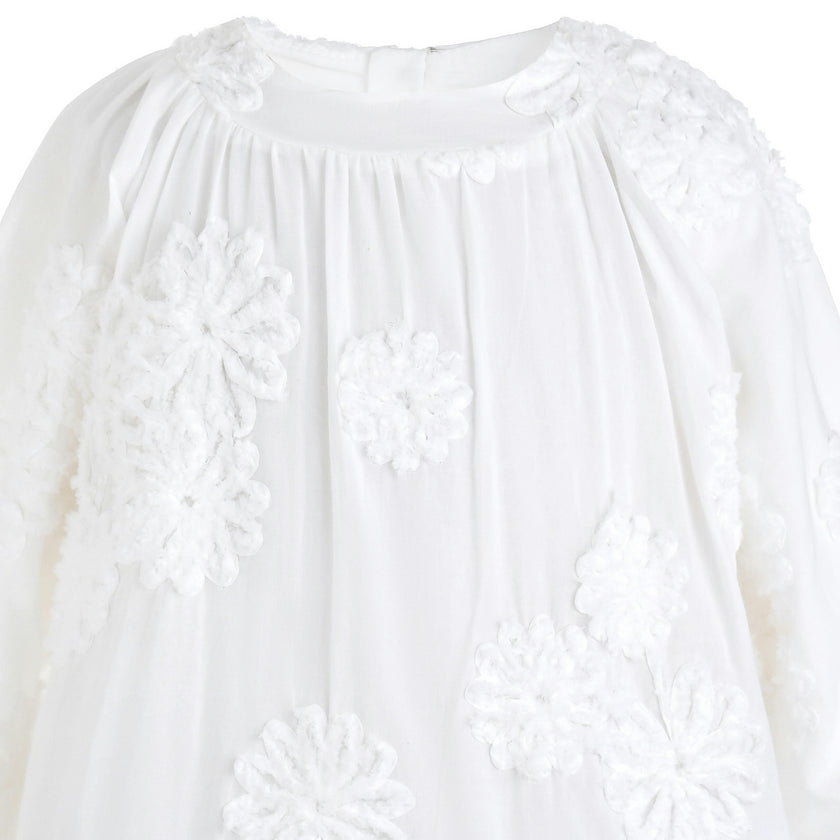 White Tiered Lace Dress
