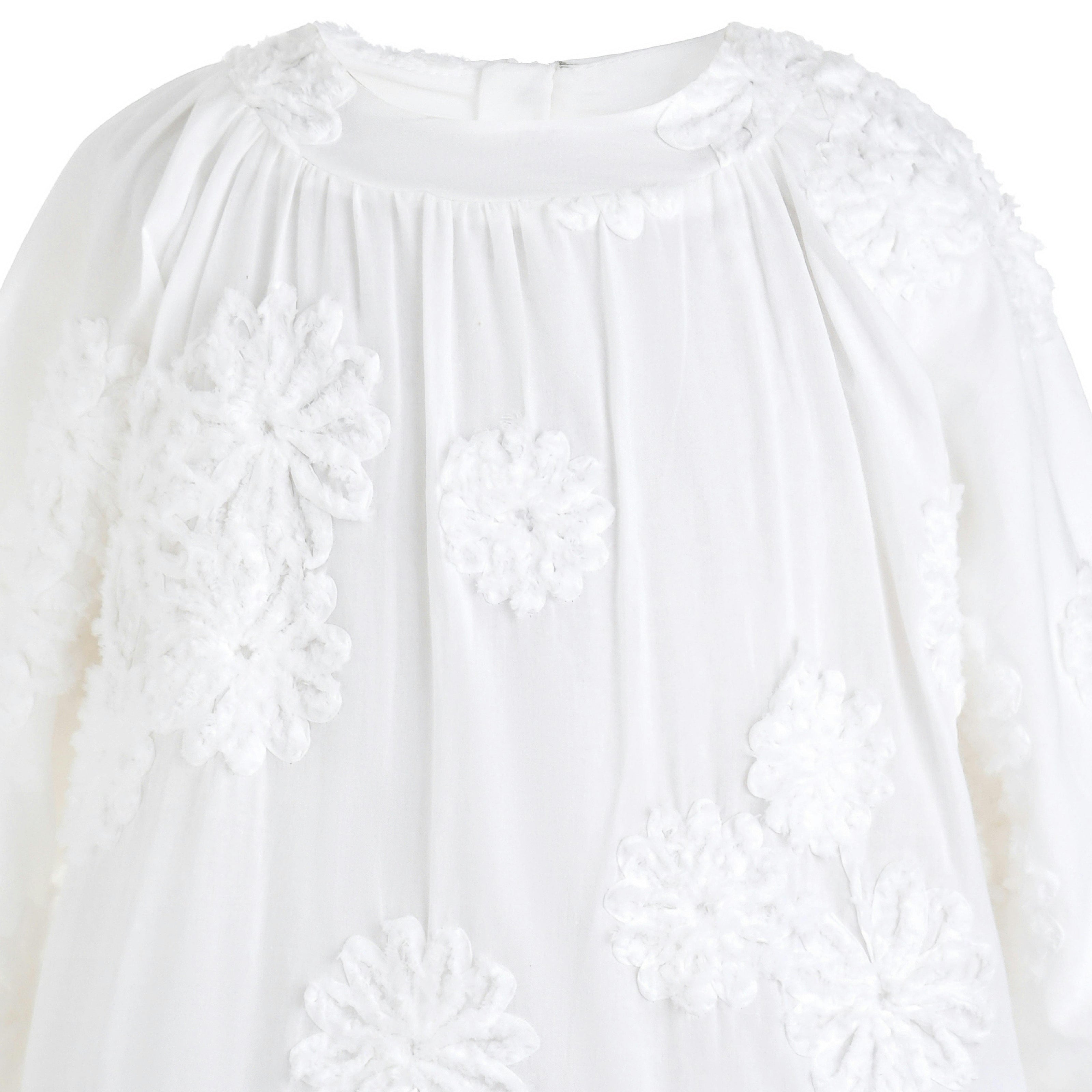 White Tiered Lace Dress