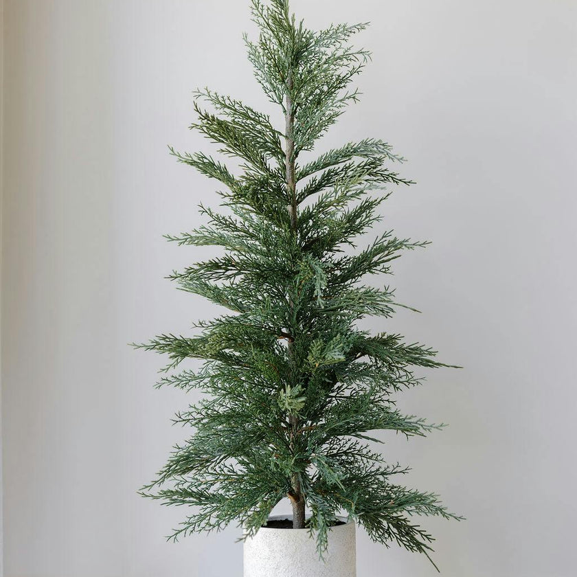 24" / 2’ Artificial Evergreen Cedar Tree Set