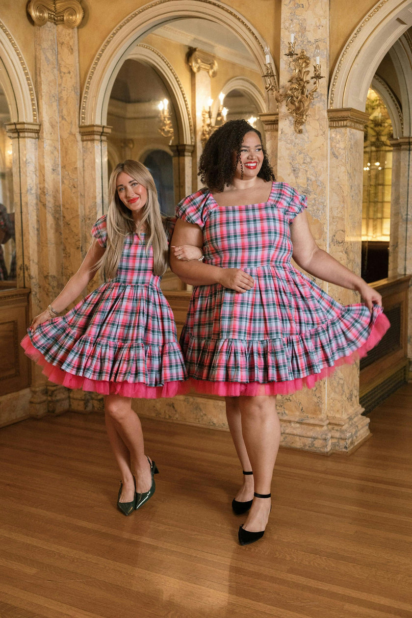 Scottie Dress in Vibrant Plaid