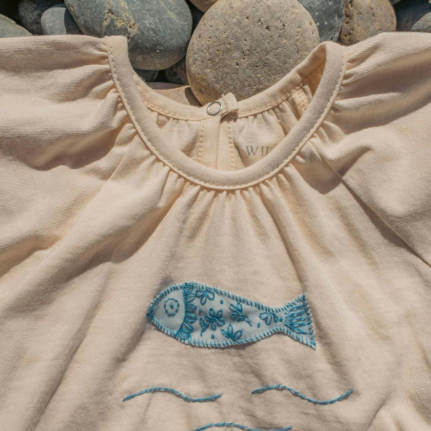 S/S Ruffle Skirt Set in Fiori di Mare