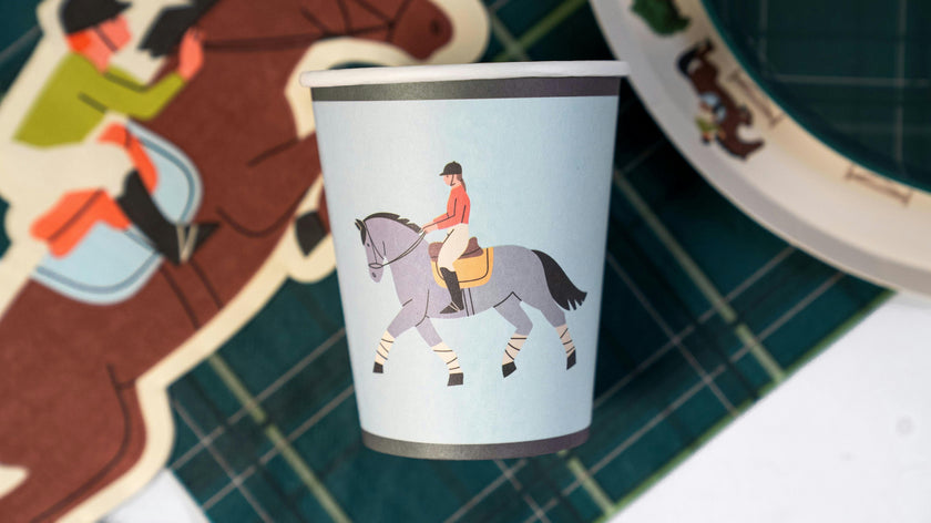 Horse Lover Party Pack (Plates, Cups, Napkins) serves 12