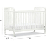 Liberty 3-in-1 Convertible Spindle Crib with Toddler Bed Conversion Kit
