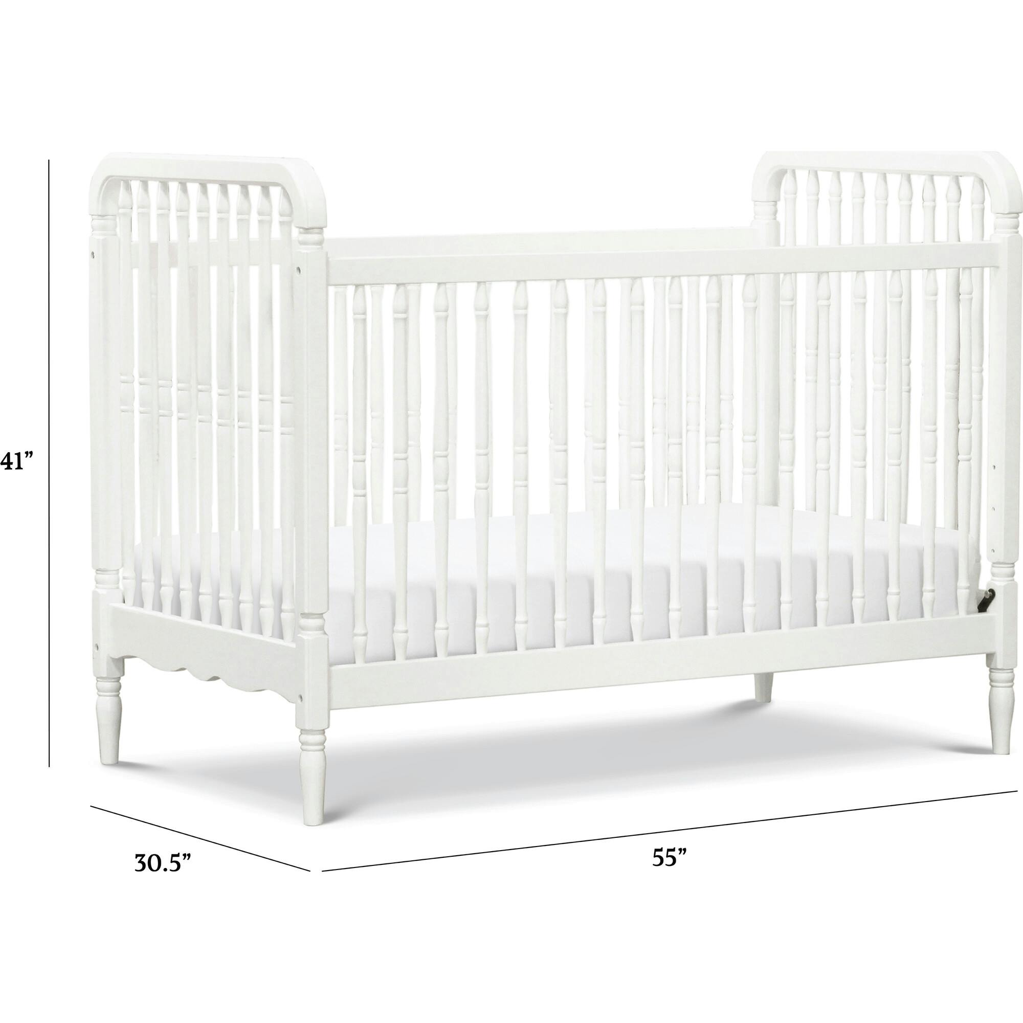 Liberty 3-in-1 Convertible Spindle Crib with Toddler Bed Conversion Kit