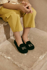 Milo Velvet Round Toe 'DUKE' Embroidered Loafers