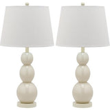 Set of 2 Jayne Three-Sphere Glass Lamps
