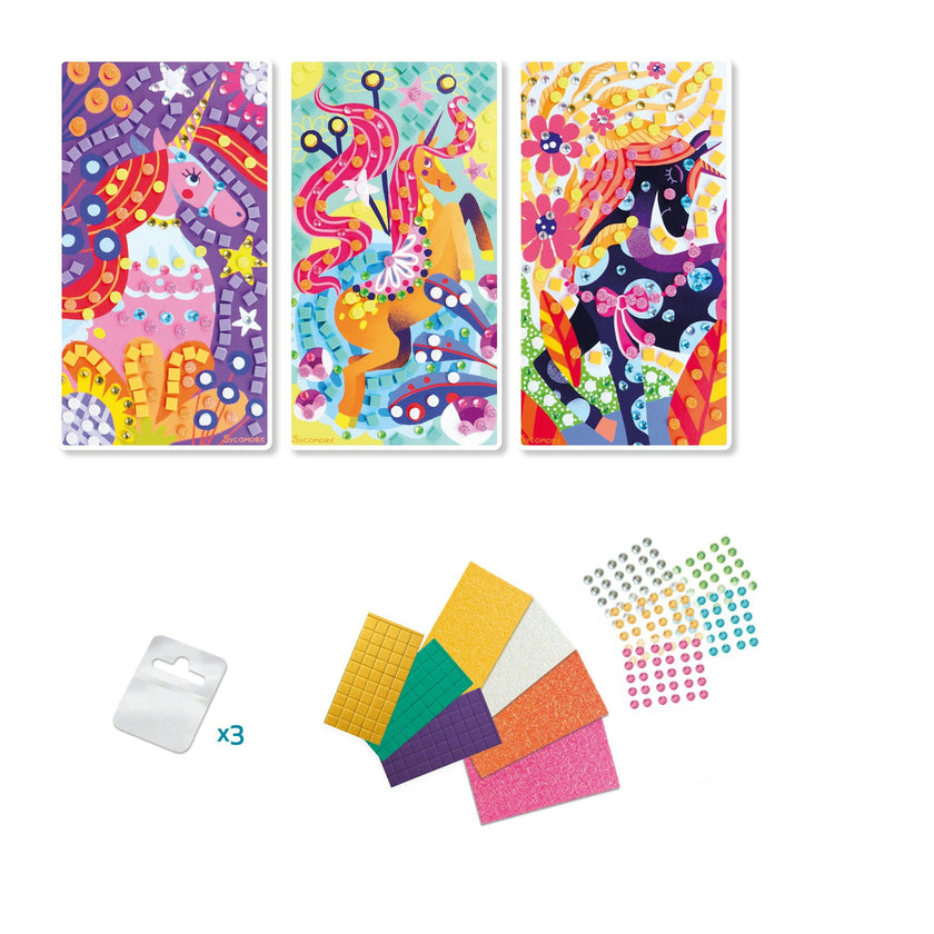 Stick'N Fun - XS Mosaics Unicorns - 5y+