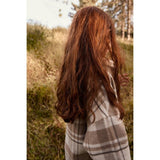 Elongated Oversized Plaid Shirt Jacket