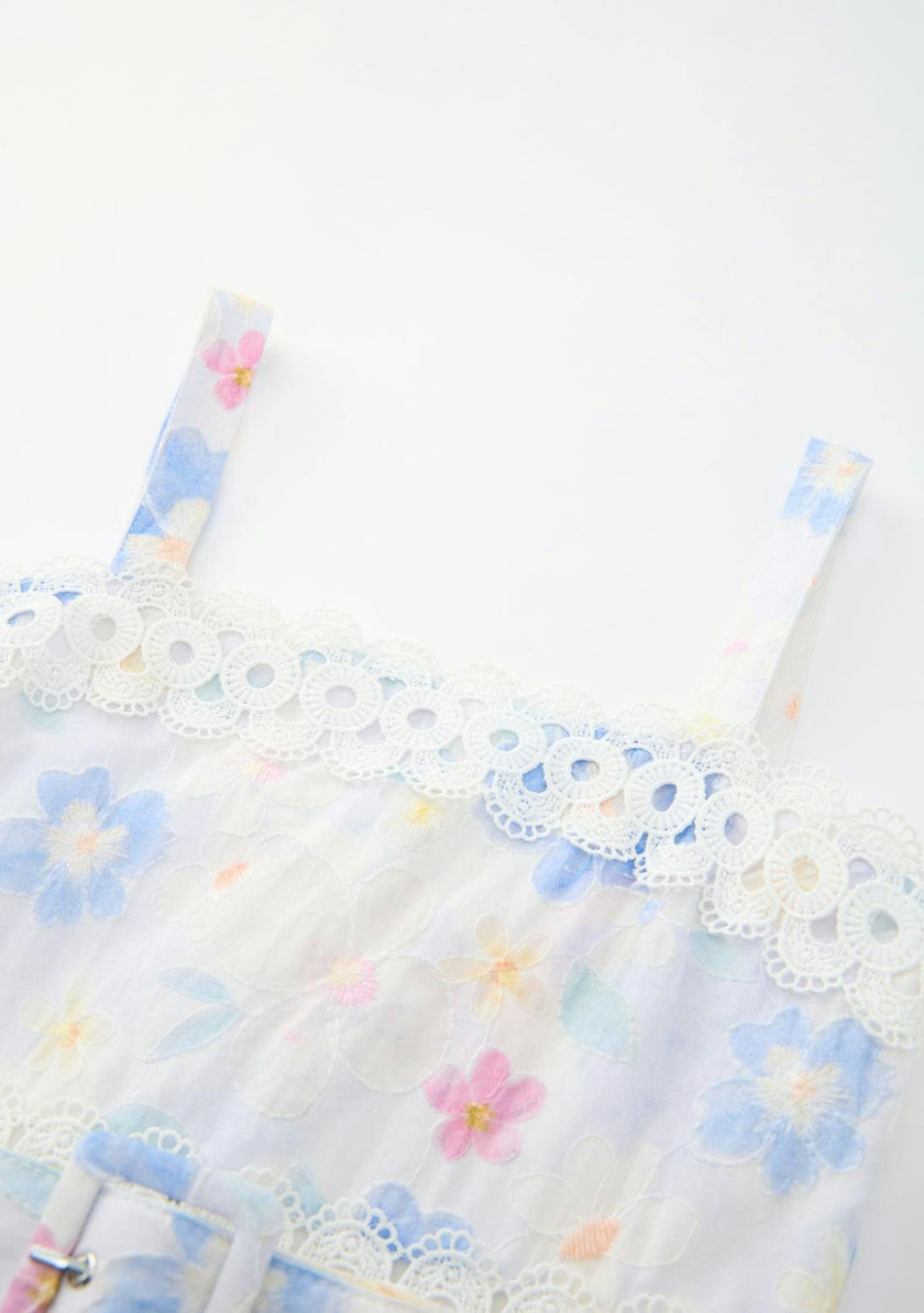 Deanna Embroidery Mini Dress