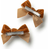 Rosette Velvet Double Clip Set