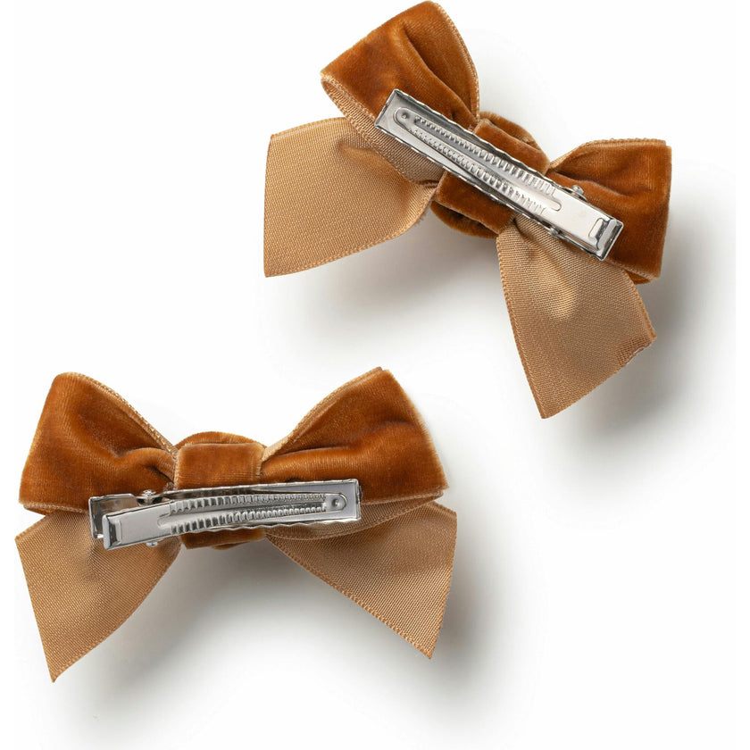 Rosette Velvet Double Clip Set