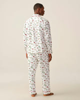 Men's Twill Pajama Set in North Pole Chronicles