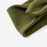 Olive Waffle Knotted Solid Headband
