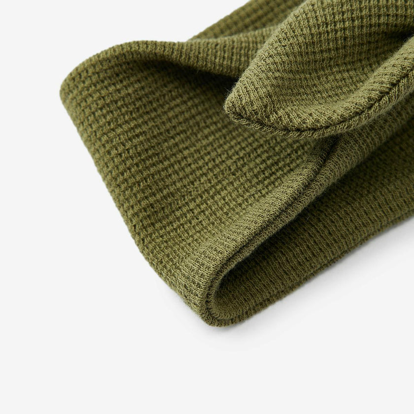 Olive Waffle Knotted Solid Headband