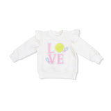 Pretty Tennis - Ruffle Sweatshirt