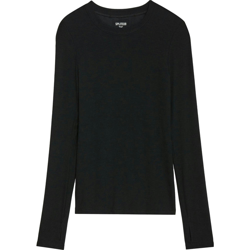 Louise Rib Long Sleeve - Black