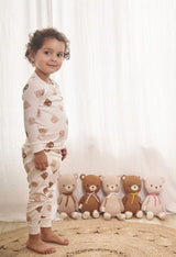 BABY BEAR 12" TOBACCO & PINK