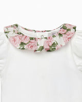Baby Short-Sleeved Willow Bodysuit in Carline Rose